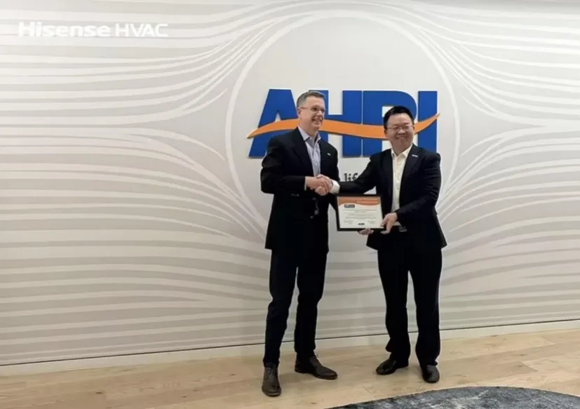 Hisense HVAC Wins AHRI Performance Award for Third Year in a Row