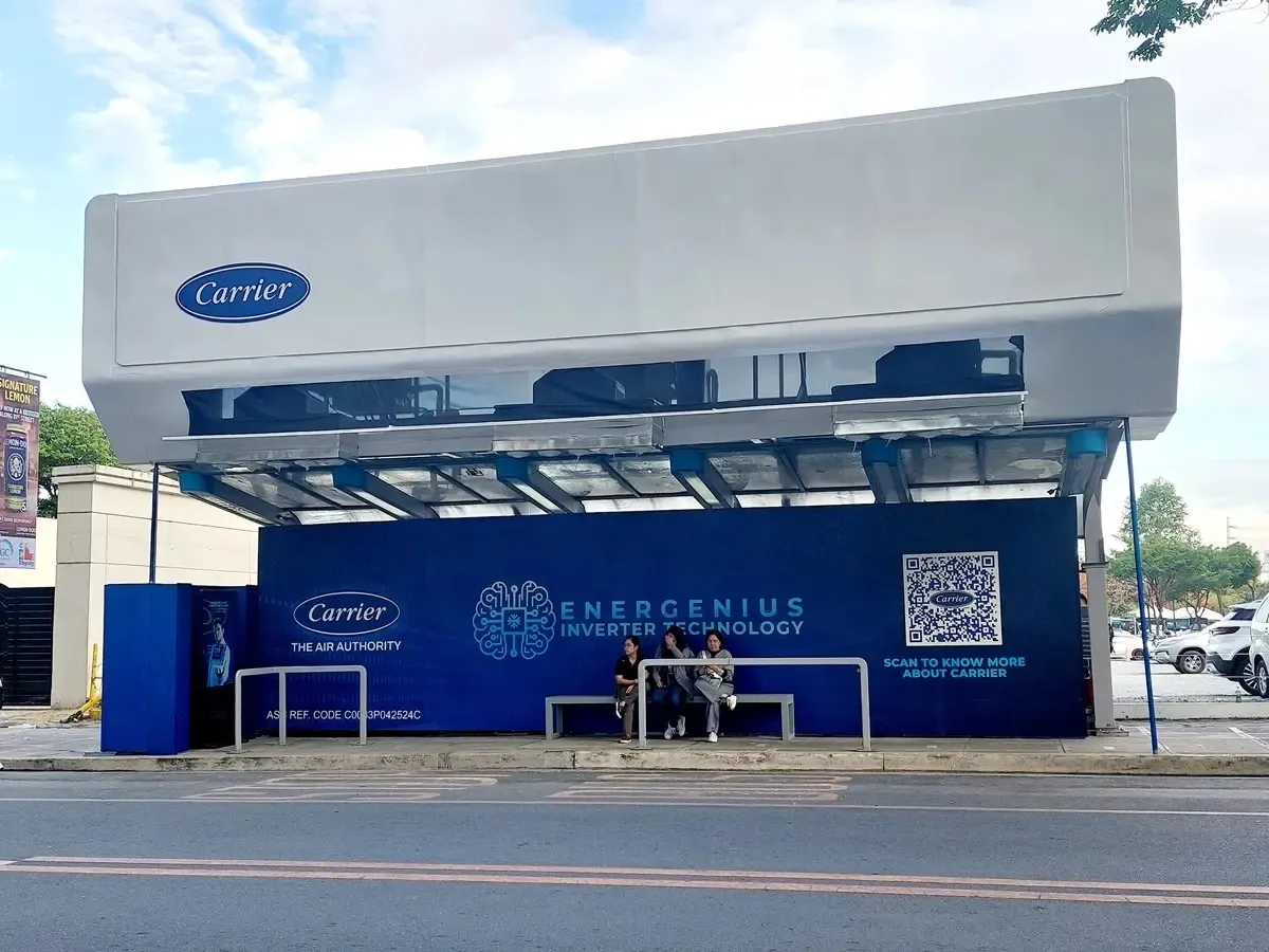 Carrier Introduces Revolutionary Bus Stop Concept: The Carrier Cool Spot