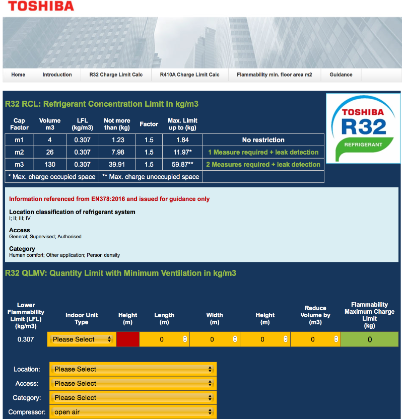 New Online Toshiba Tool Helps Check Safety Compliance of R-32 Systems