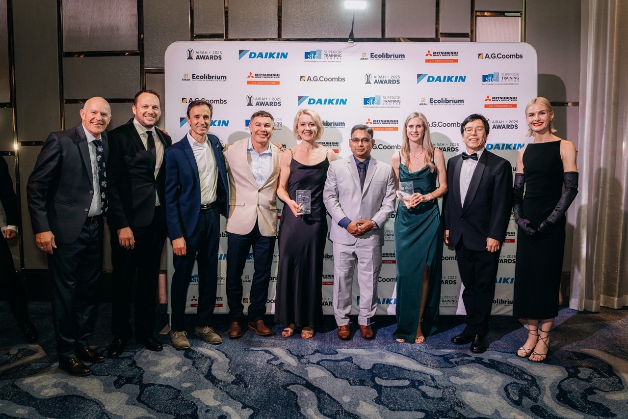 HVAC&R industry’s finest honoured at 2025 AIRAH National Awards