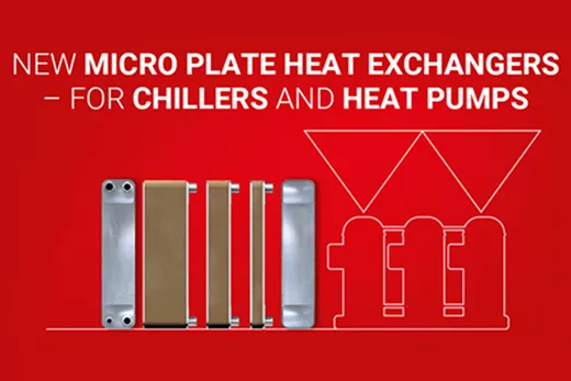 Danfoss has extended its highly efficient range of Micro Plate heat exchangers