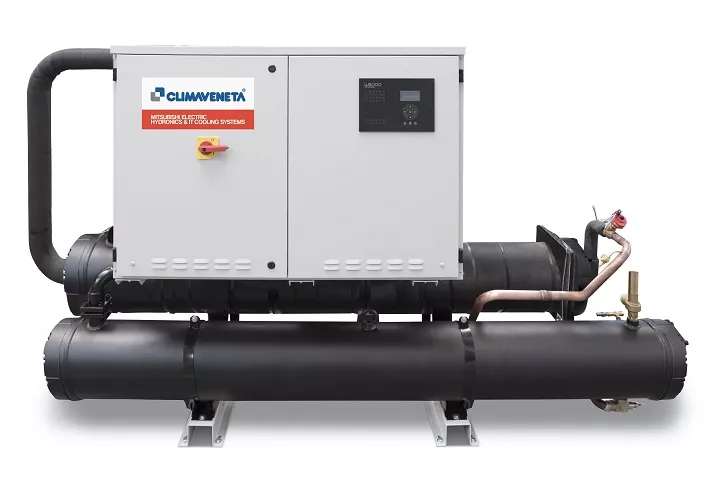 Water condensed chiller with screw compressors FX-W-G04 from Mitsubishi