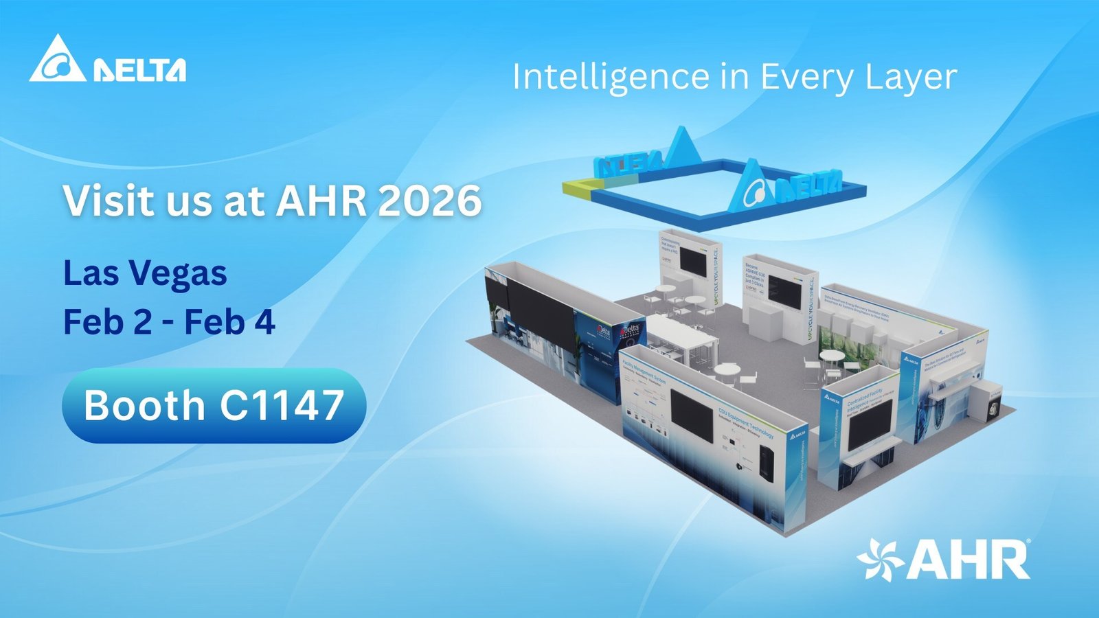 Delta to Present Digital Twin and ASHRAE G36-Ready HVAC Solutions at AHR Expo 2026