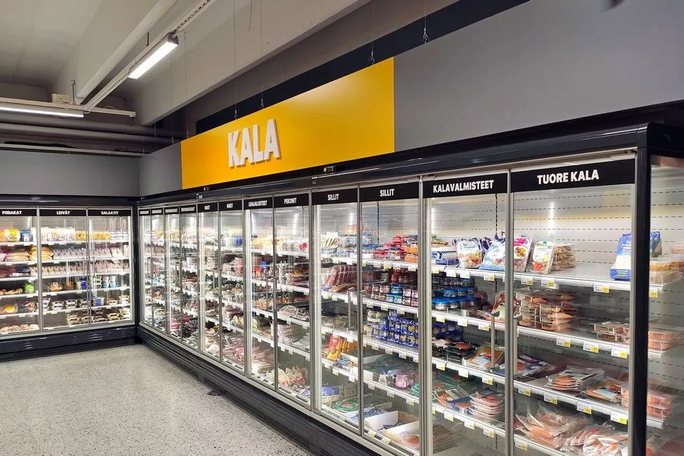 Energy-efficient refrigeration solutions in S-Market in Palokka, Finland