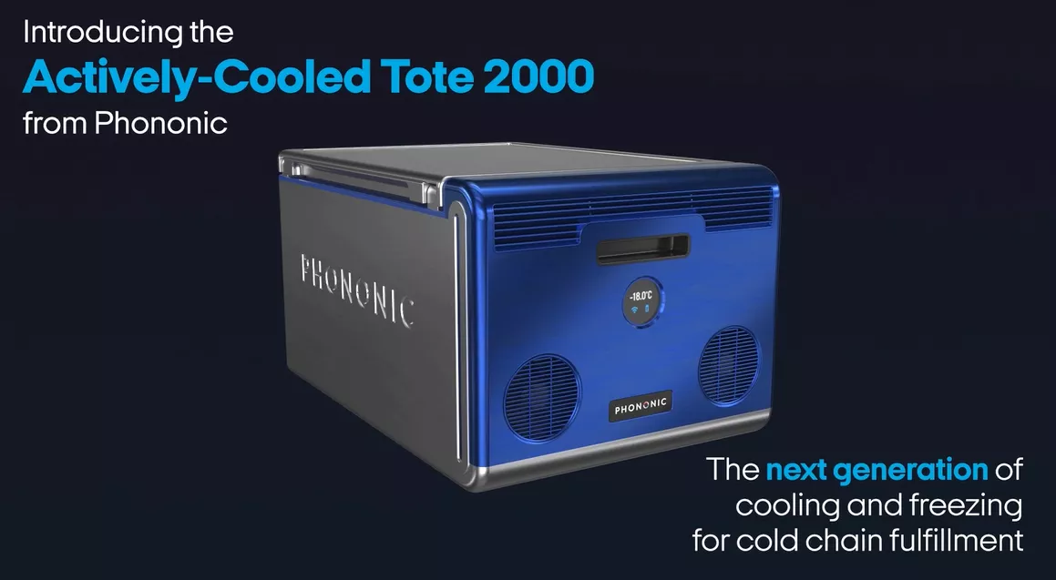 Phononic Unveils Next Generation Actively-Cooled Tote 2000 Cold Chain Fulfillment Solution