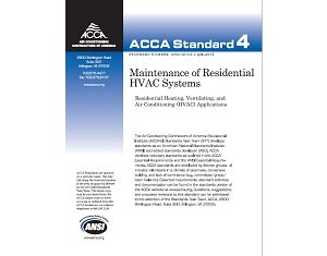 ACCA Releases Updated HVAC System Maintenance Requirements