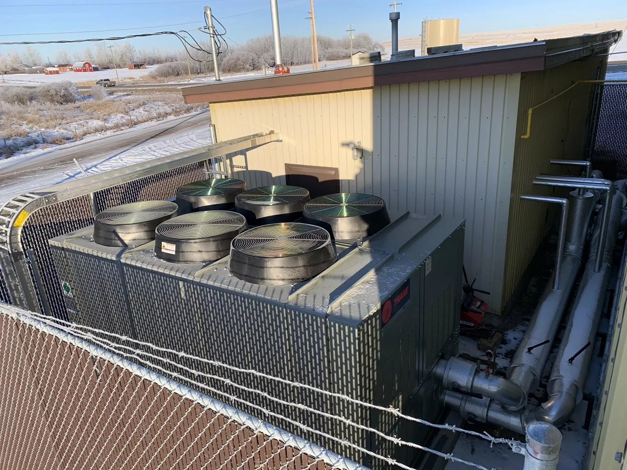 Trane replace the existing chiller at Ron Gorr Memorial Arena