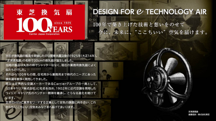 Toshiba Ventilation Fans Celebrate 100 Years of Innovation