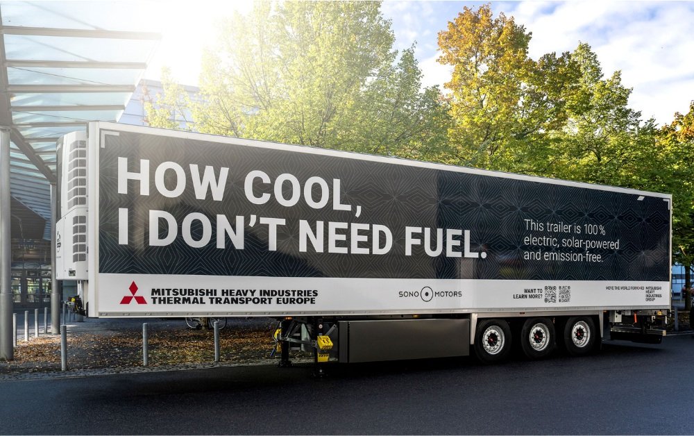 Sono Solar and MTTE launch integrated solar system for eTRU trailers in Europe