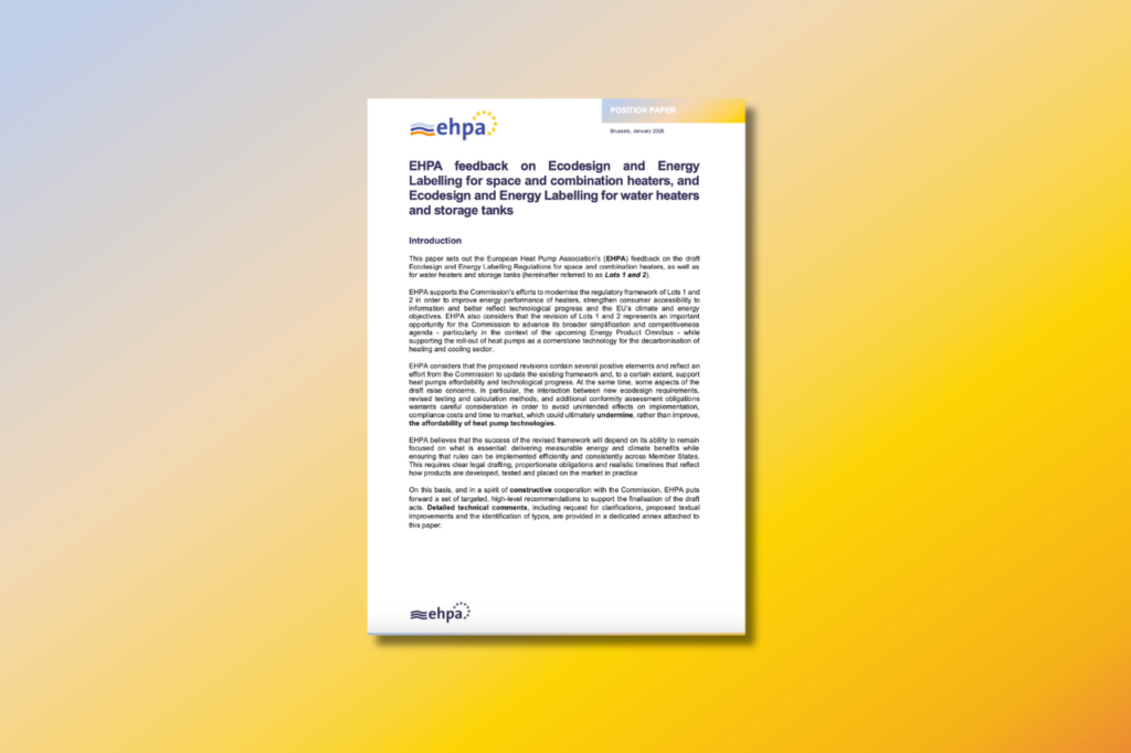 EHPA urges revisions to EU ecodesign rules for heaters and water heaters