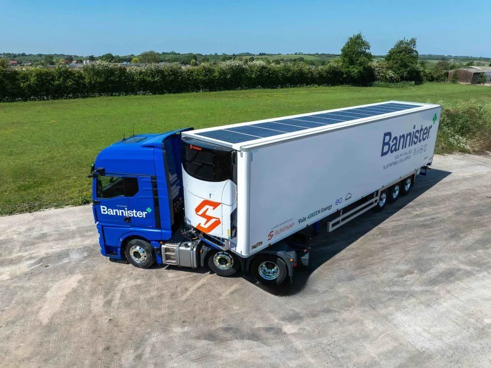 Bannister Transport begins full rollout of Sunswap zero-emission refrigeration