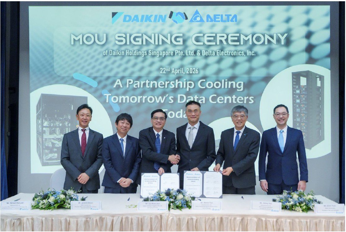 Daikin and Delta Sign MOU on Data Centre Cooling in Asia-Oceania
