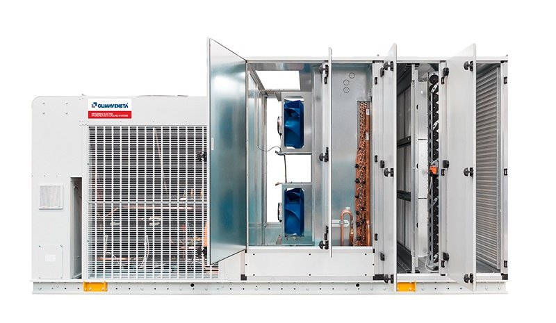 New range Climaveneta of compact rooftops WSM2