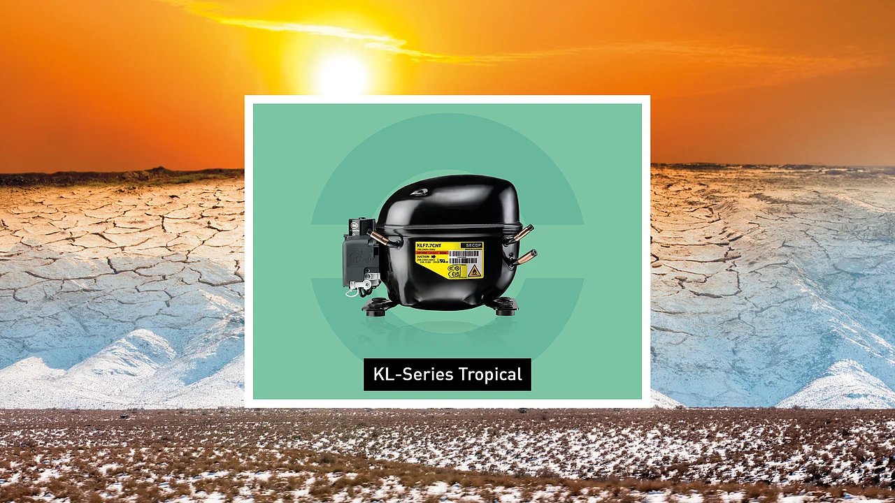 Secop introduces KL-CNQX tropical compressors for propane cabinet systems