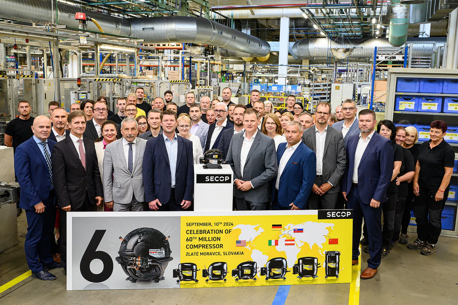 Secop Celebrates 60 Millionth Compressor Milestone at Zlaté Moravce Plant