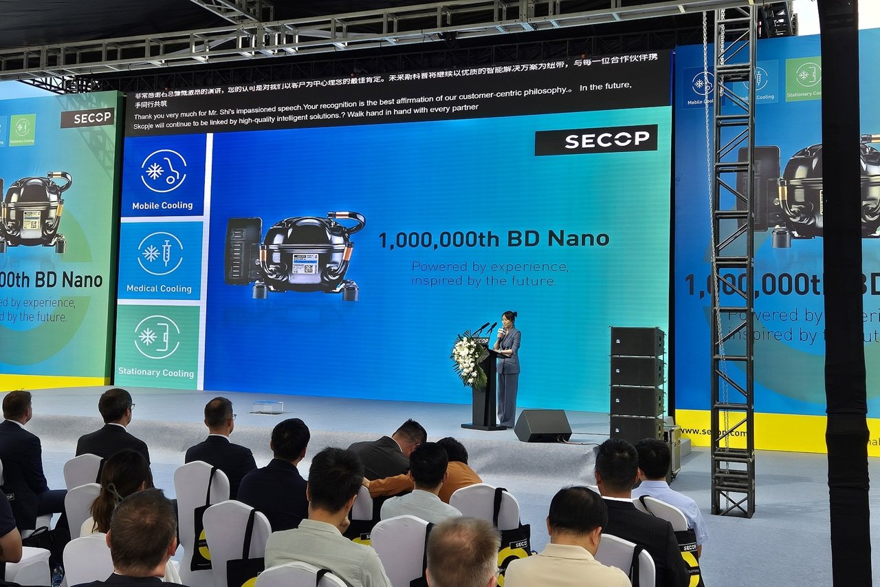 Secop marks production of one million BD Nano compressors in China