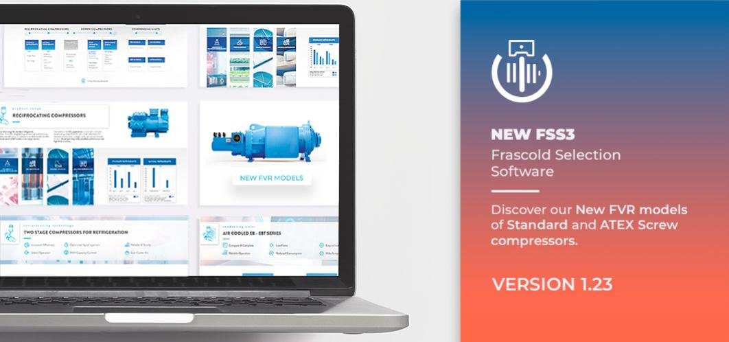 New Version V1.23 of FSS3 Frascold Selection Software