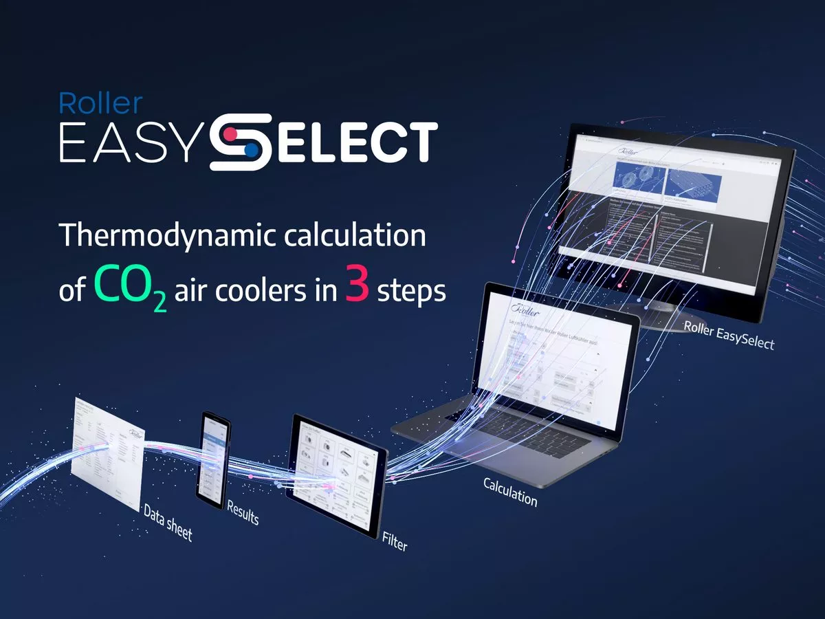 Roller EasySelect - The new selection software for CO2 air coolers