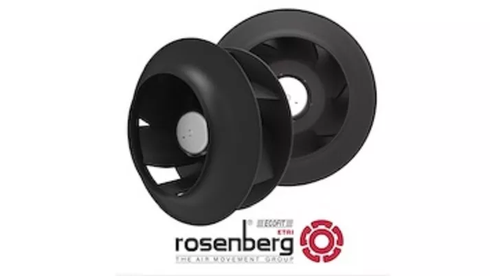Rosenberg Introduces New Ecofit High-Efficiency 192- And 220-Mm E-Wheel Backward-Curved Fans