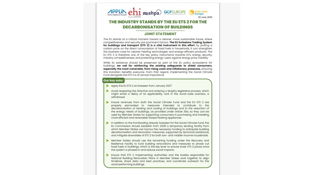 Industry groups support EU ETS 2 to drive building decarbonisation