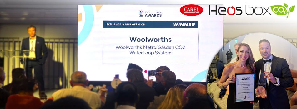 CAREL Triumphs at 2024 AIRAH Awards with Heosbox CO₂ Technology
