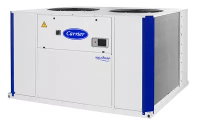 Carrier AquaSnap scroll chiller range is now available with R-32 refrigerant