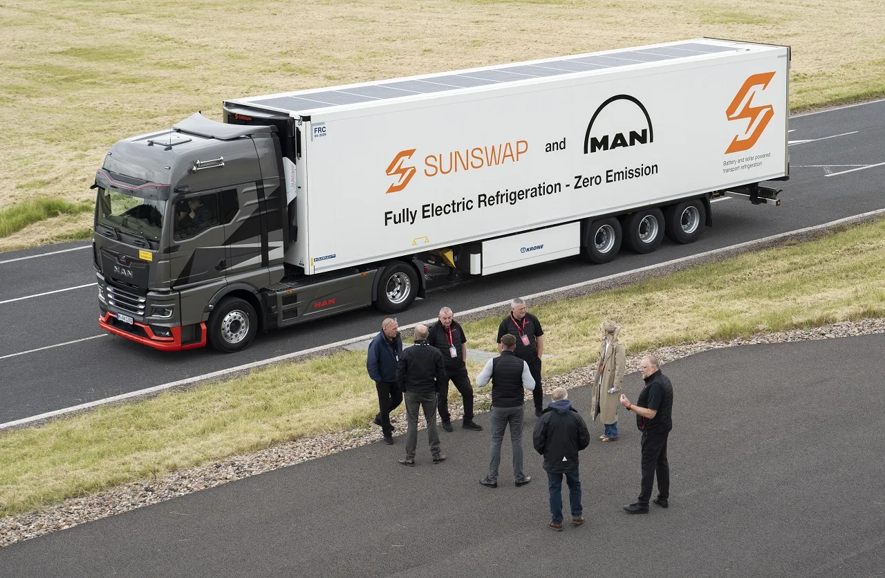 Sunswap and MAN Truck & Bus UK Showcase Fully Electric Transport Refrigeration System