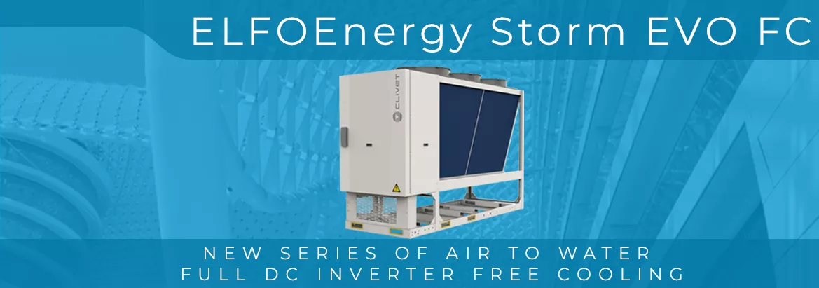 Clivet presented new series of air to water full DC inverter monoblock ELFOEnergy Storm EVO FC