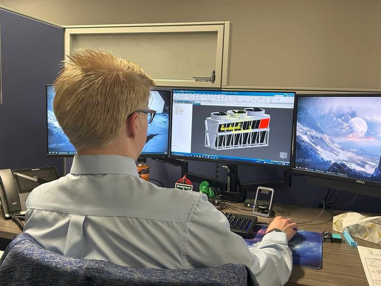 EVAPCO and CCCTC collaborate on 3D model of dry cooler