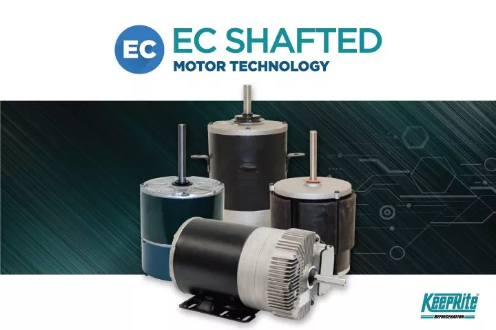 New EC Shafted Motors from KeepRite Refrigeration