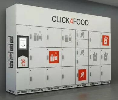 ‘Click & Collect’ food retail systems cooled with HCs