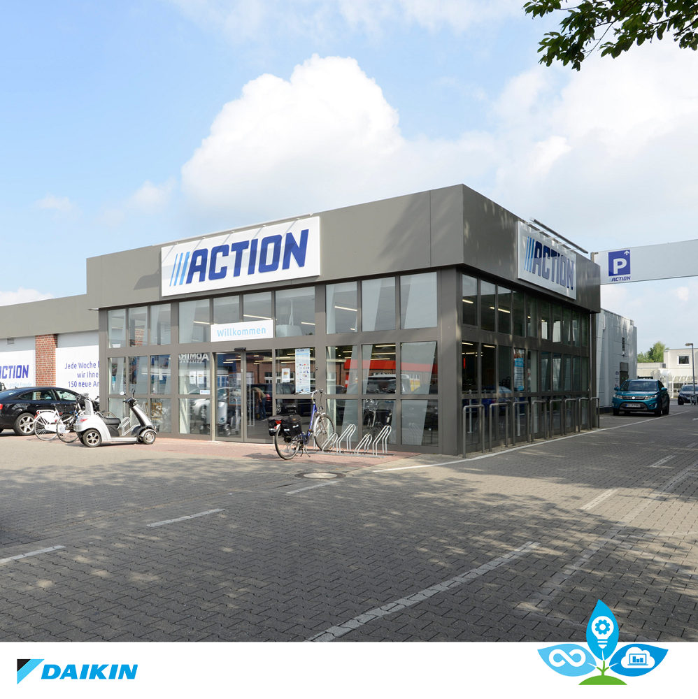 The L∞P by Daikin's program for new Action stores will fully support a circular economy of refrigerants