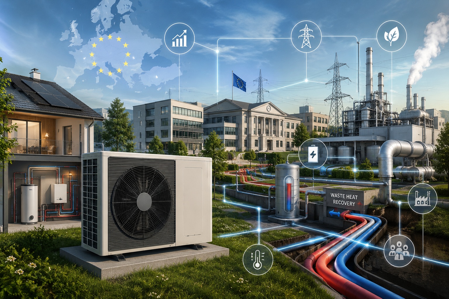 El plan de la UE prevé 4 millones de instalaciones anuales de bombas de calor para 2030