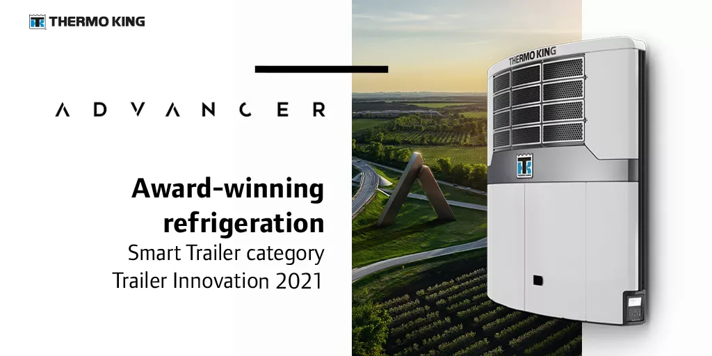 Thermo King Wins “Trailer Innovation” 2021 Award  for its AdvancerRefrigeration Units