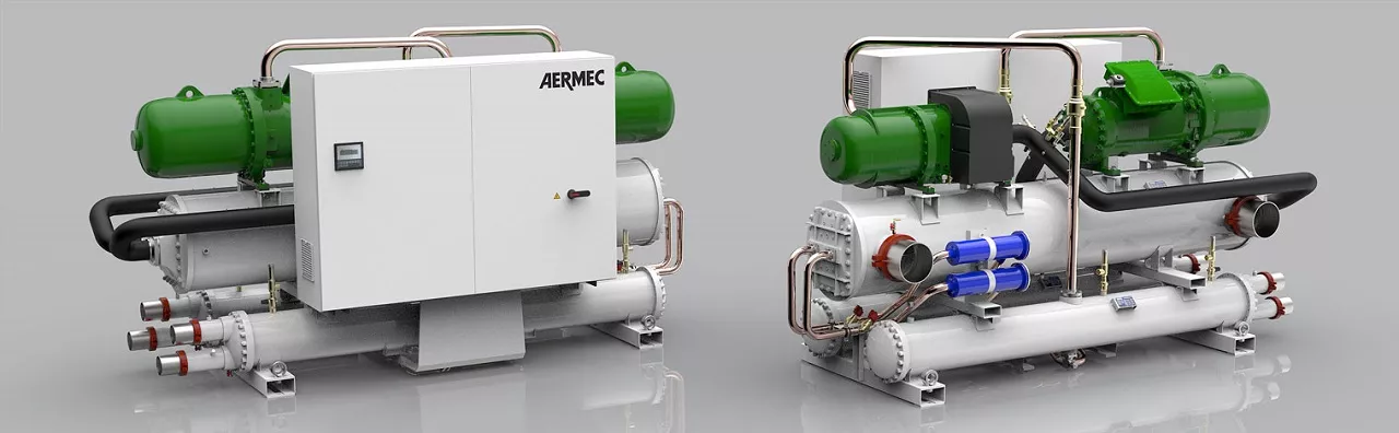 Aermek presented new platform of water-water heat pumps with screw compressor