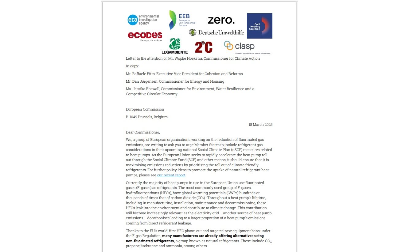 CLASP Urges EU to Prioritize Natural Refrigerant Heat Pumps