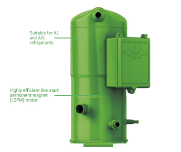 Scroll compressors from BITZER for A2L refrigerants have been approved for serial production