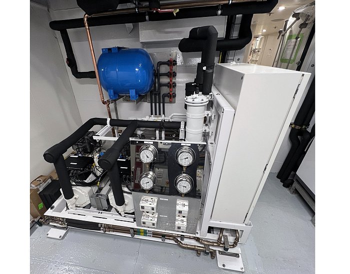 R449A-based marine refrigeration system for a 65m super yacht