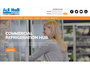 J & E Hall unveils new commercial refrigeration hub