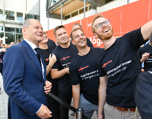 German Chancellor Olaf Scholz visits Viessmann