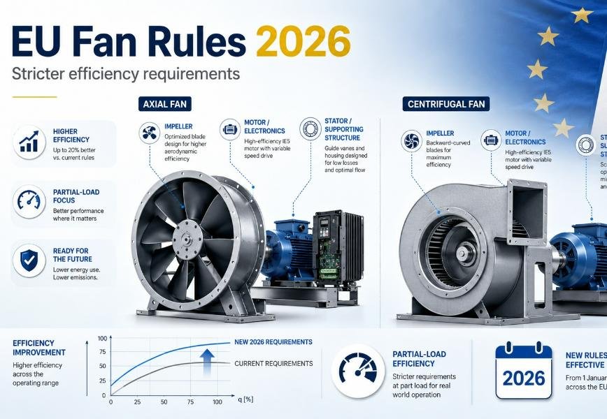 EU Tightens Fan Efficiency Rules from 2026