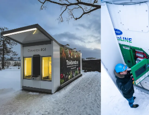 Carrier Transicold’s NaturaLINE Refrigeration Units Provide Sustainable Cooling for Cleveron’s Innovative Touchless Grocery Kiosks