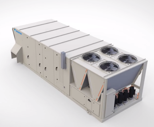 Daikin presented the Rebel Applied rooftop heating and cooling system at AHR Expo