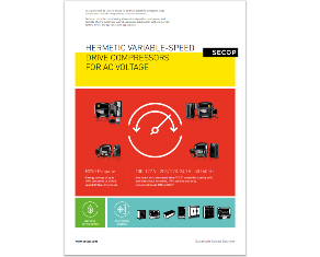 Secop Hermetic Variable-Speed Drive Compressors for AC Voltage