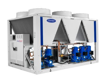 Carrier AquaSnap scroll chiller range is now available with R-32 refrigerant