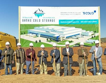 Banks Cold Storage has broken ground on construction of cold storage facility
