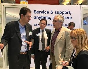 Carrier team held a large press tour at their booth on the first day of Euroshop
