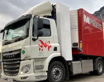 Austria’s First Hydrogen-Powered Truck Cooled by Carrier Transicold’s Electric Refrigeration Technology