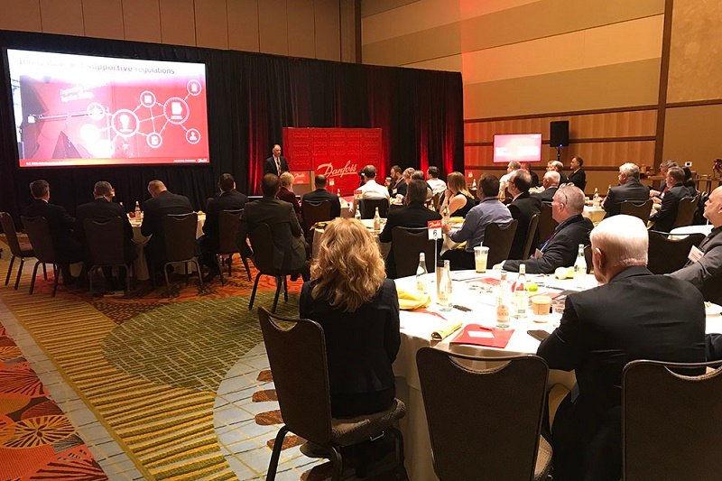Danfoss discussed confluence of trends affecting HVACR industry at AHR Expo press conference
