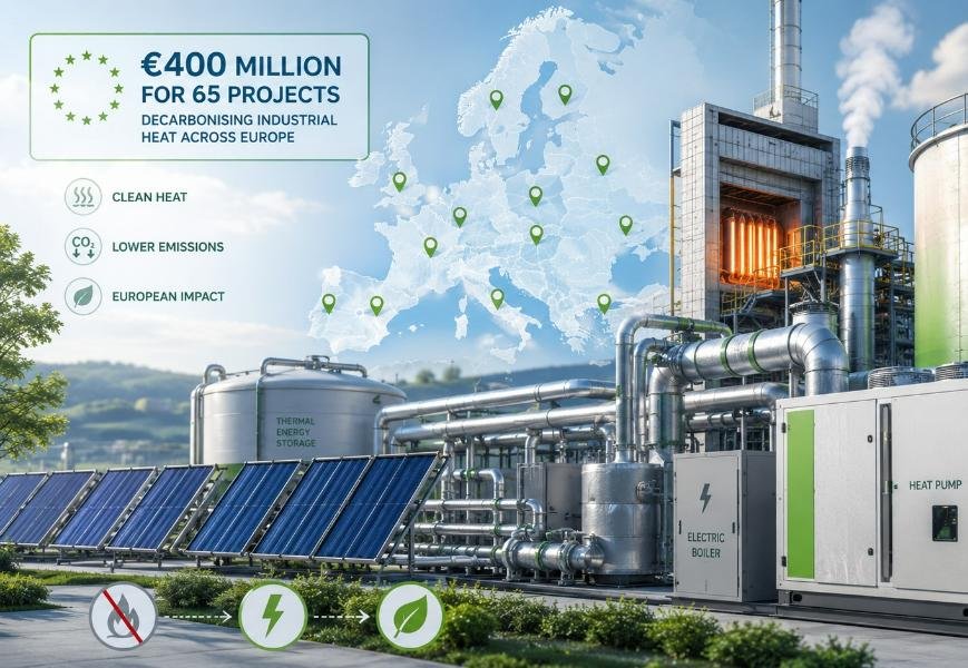 European Commission awards €400m for clean industrial heat